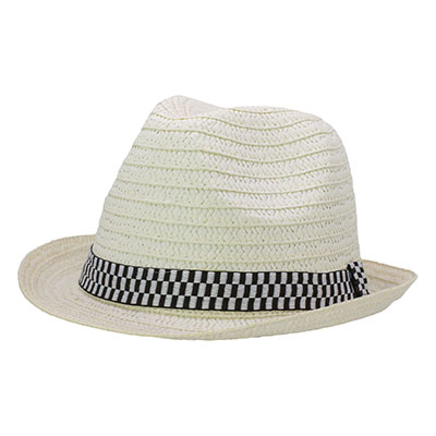 Customized Checker Paper Straw Hats f